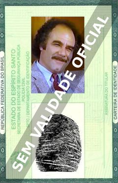 Imagem hipotética representando a carteira de identidade de Steve Susskind