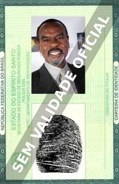 Imagem hipotética representando a carteira de identidade de Steven Williams