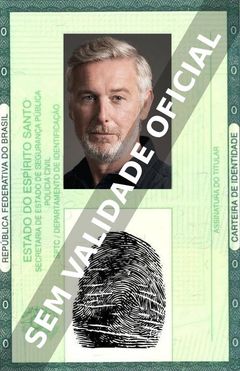 Imagem hipotética representando a carteira de identidade de Stuart Graham