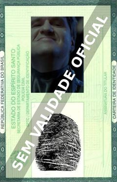 Imagem hipotética representando a carteira de identidade de Stuart McQuarrie