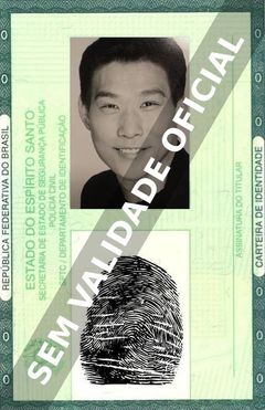Imagem hipotética representando a carteira de identidade de Stuart Quan