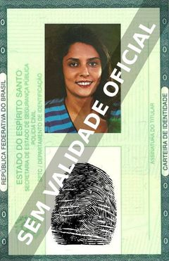 Imagem hipotética representando a carteira de identidade de Sura Berditchevsky
