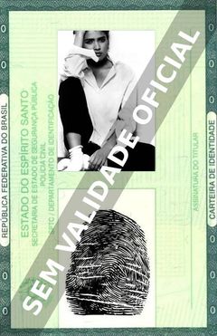 Imagem hipotética representando a carteira de identidade de Tanita Tikaram