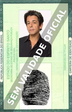 Imagem hipotética representando a carteira de identidade de Taumaturgo Ferreira