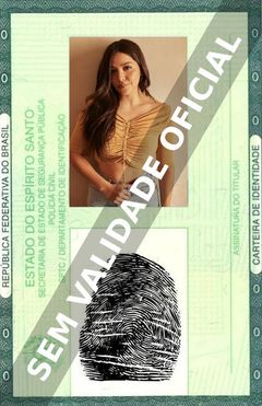 Imagem hipotética representando a carteira de identidade de Teresa Ruiz