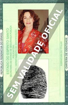 Imagem hipotética representando a carteira de identidade de Terri Hanauer