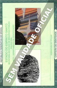 Imagem hipotética representando a carteira de identidade de Thais Garayp