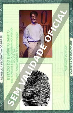 Imagem hipotética representando a carteira de identidade de Theodoro Cochrane