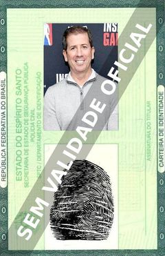 Imagem hipotética representando a carteira de identidade de Tim Donaghy