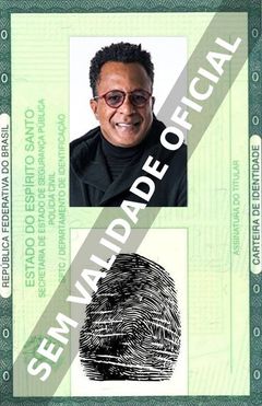 Imagem hipotética representando a carteira de identidade de Tony Gordon