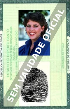 Imagem hipotética representando a carteira de identidade de Tracy Nelson