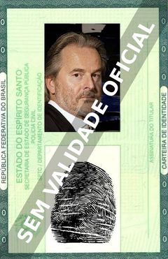 Imagem hipotética representando a carteira de identidade de Trevor Eve
