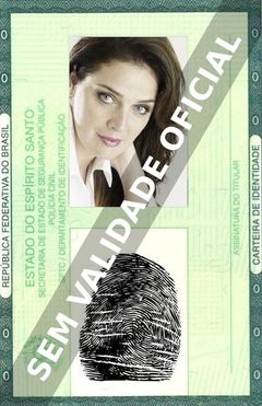 Imagem hipotética representando a carteira de identidade de Vanessa de Oliveira