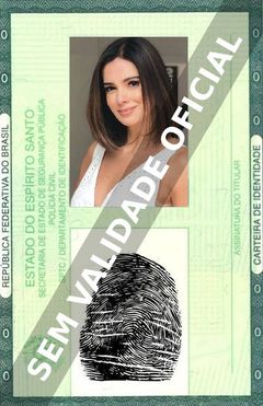 Imagem hipotética representando a carteira de identidade de Vera Viel