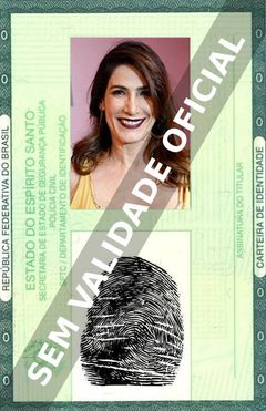 Imagem hipotética representando a carteira de identidade de Virgínia Cavendish