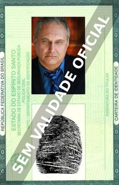 Imagem hipotética representando a carteira de identidade de Vito D'Ambrosio