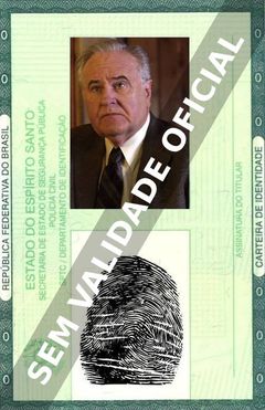 Imagem hipotética representando a carteira de identidade de Walter Addison