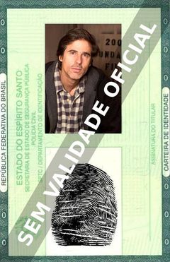 Imagem hipotética representando a carteira de identidade de Walter Salles