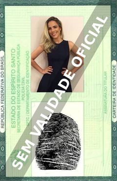 Imagem hipotética representando a carteira de identidade de Wanessa Camargo