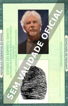 Imagem hipotética representando a carteira de identidade de William Katt