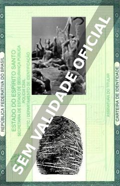 Imagem hipotética representando a carteira de identidade de William Redfield