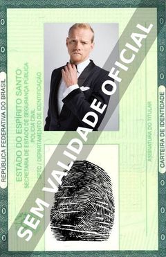 Imagem hipotética representando a carteira de identidade de Yuri Kolokolnikov