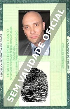 Imagem hipotética representando a carteira de identidade de Zachary Baharov