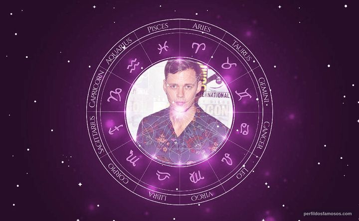 Imagem representando o mapa astral de Bill Skarsgård