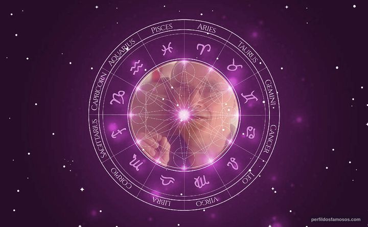 Imagem representando o mapa astral de Budd Hopkins