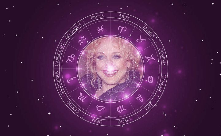 Imagem representando o mapa astral de Carol Kane