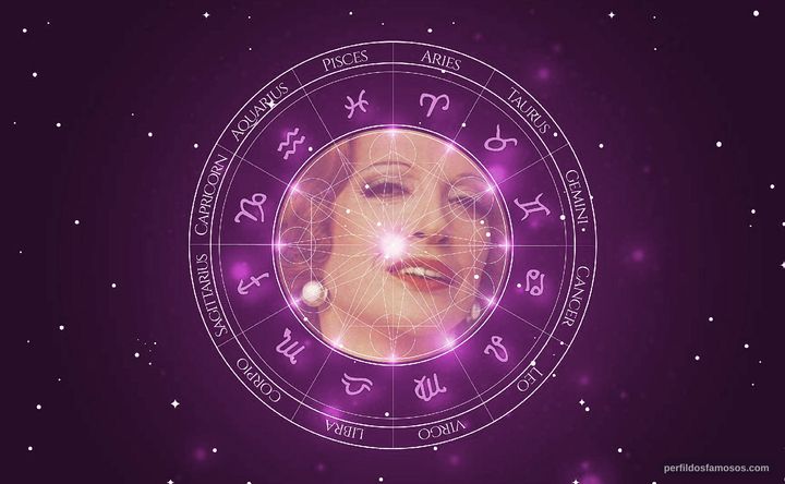 Imagem representando o mapa astral de Célia Biar