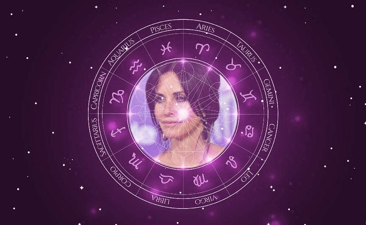 Imagem representando o mapa astral de Courteney Cox