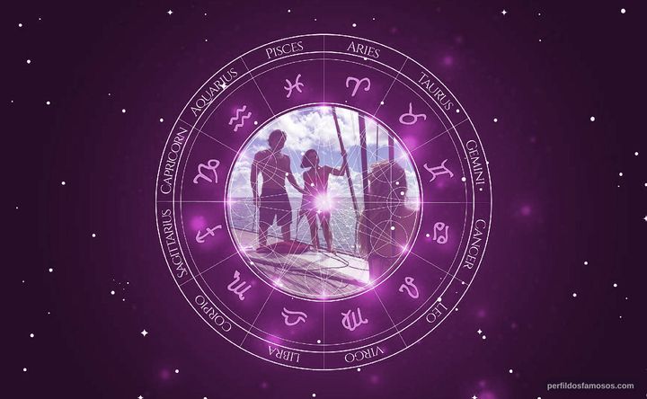 Imagem representando o mapa astral de Dânia Neto