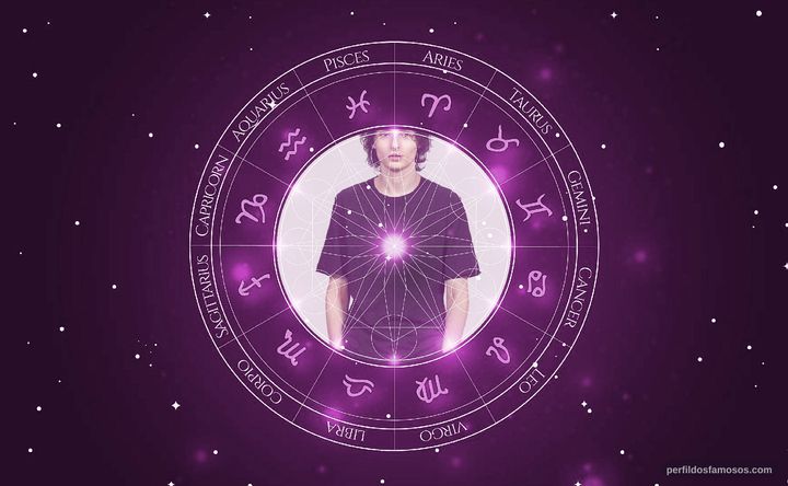 Imagem representando o mapa astral de Finn Wolfhard