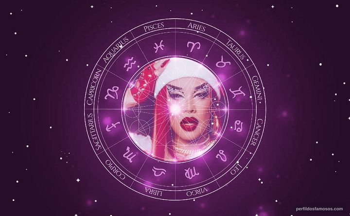 Imagem representando o mapa astral de Gloria Groove