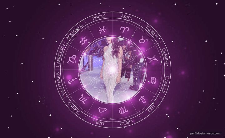 Imagem representando o mapa astral de Halsey