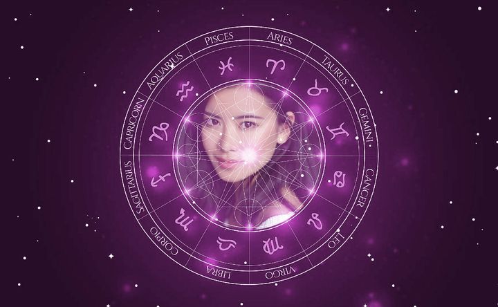 Imagem representando o mapa astral de Katie Leung