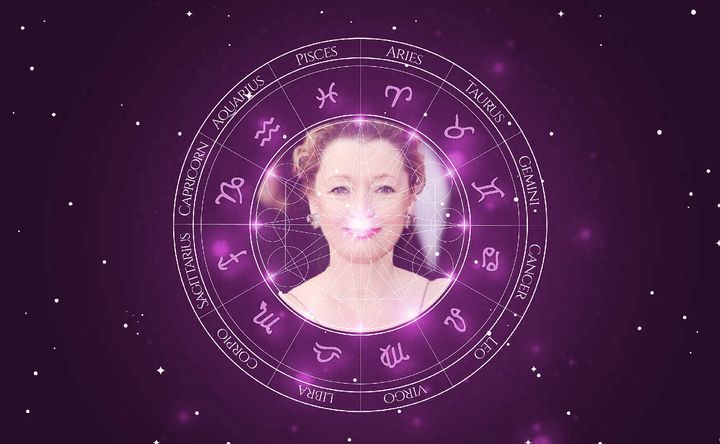 Imagem representando o mapa astral de Lesley Manville