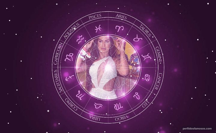Imagem representando o mapa astral de Marina Ferrari