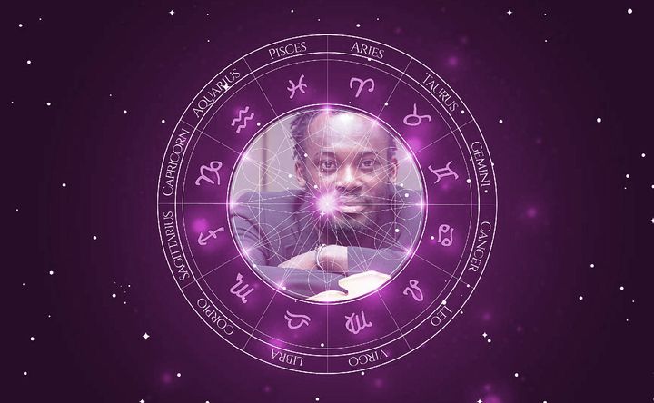 Imagem representando o mapa astral de Michael Essien