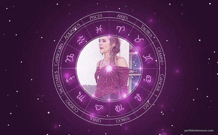 Imagem representando o mapa astral de Mônica Torres