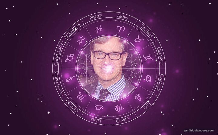 Imagem representando o mapa astral de Paul Feig