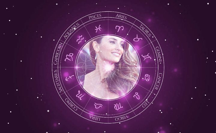 Imagem representando o mapa astral de Penélope Cruz