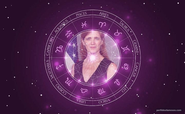 Imagem representando o mapa astral de Samantha Power