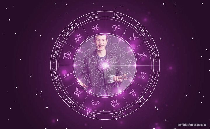 Imagem representando o mapa astral de Shawn Mendes