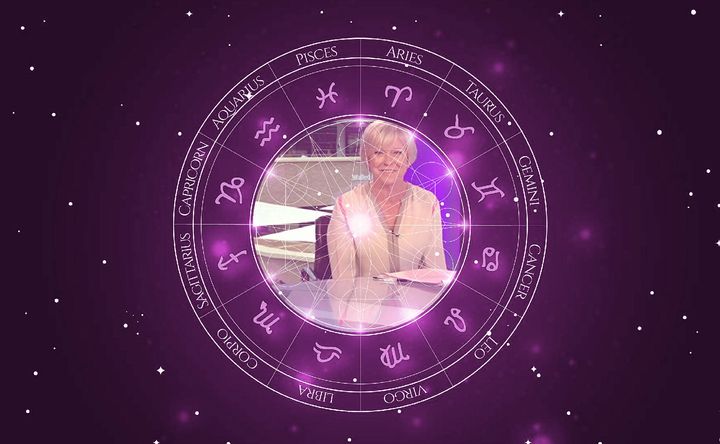 Imagem representando o mapa astral de Sue Barker